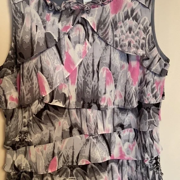 DRESS BARN RUFFLED DRESS - Picture 2 of 8